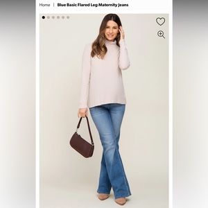 PinkBlush Maternity Blue Basic Flared Jeans